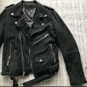 Blk dnm suede leather jacket size M